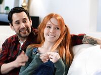 Redhead Cutie Madi Collins Gets Both Of Her Tight Holes Drilled Simultaneously