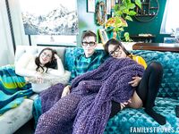 Exotic Gal With Glasses Gets Fucked Through The Hole In Her Pantyhose photos (Jade Kimiko, Nikki Zee)