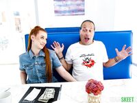 Smiley Redhead Chick Madison Morgan Gets Fucked By Long-haired Dude