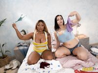 Thick Bitches Sofia Lee And Avery Jane Gets Their Eager Holes Drilled