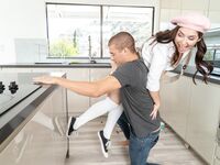 Innocent-looking Brunette With Natural Tits Gets Fucked In The Ass photos (Keira Croft)