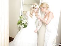 Young Bride Lexi Lore Shares Hard Dick With Her Stepmother photos (Kit Mercer)