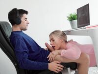 Angie Lynx Gets Fucked Without Taking Off Her Pajama