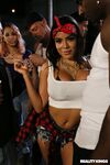 Spicy Latina With Big Juggs Gets Gangbanged In The Garage photos (Luna Star)