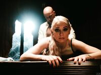 Juggy Blonde Damsel In Stockings Enjoys Riding Firm Cock photos (Kenzie Taylor)