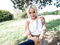 Louise Lee Takes Messy Cum In Her Slutty Mouth After Servicing Young Cock