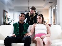 Hot Interracial MMF Threesome With Young Slut Sophia Burns