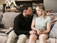 Anna CLaire Clouds Blows And Rides Bearded Dude On The Couch