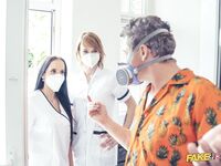 Hot Nurses Jennifer Mendez And Ariela Donovan Get A Nice Dose Of Dick