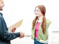 Pigtailed Redhead Teen Reese Robbins Gets Fucked By Older Man