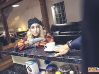 All-natural Blondie Named Amaris Gets Eaten Out And Screwed By Her Long-haired Lover