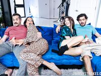 Maya Woulfe And Sofie Marie Get Banged On The Couch