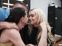 Selena Love And Khloe Kingsley Share Rock Hard Cock
