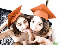 Penelope Kay And Camila Cream Get Fucked Right After Their Graduation