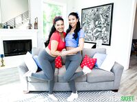 Black Hoes Maya Farrell And Ameena Green Lick Each Other's Pussy While Getting Fucked