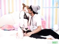 Pale-skinned Redhead Teen Madi Collins Smiles While Getting Fucked