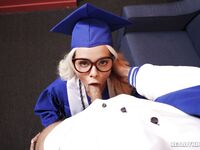 Adorable Blonde Babe Gets Fucked Right After Her Graduation photos (Elsa Jean)