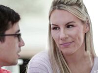 Insatiable MILF Bunny Madison Fucks Nerdy Dude In The Living Room