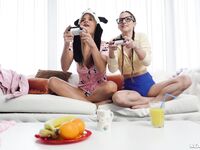 Amirah Adara And Zlata Shine Have Fun In The Living Room