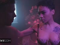 Honey Gold Takes Thick Throbbing Cock Deep In Her Asian Pussy