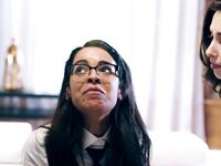 Vienna Black And Casey Calvert Getting Their Tight Pussies Drilled