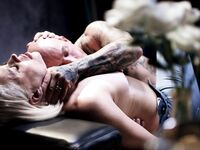 Short-haired Mature With Natural Tits Gets Screwed By Tattooed Stallion photos (Helena Locke)