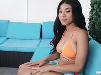 Busty Ebony Amari Gold Pleases Her Man In POV