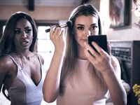 Anny Aurora And Demi Sutra Pleasuring Each Other In Bed