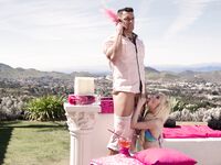 Kenzie Reeves Sits Her Shaved Pussy Down On A Big Latino Cock