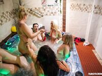 Bearded Dude Fucks Group Of Horny Bitches In The Hot Tub photos (Jarushka Ross, Daphne Klyde, Yvette, Renate A, Mia S, Catherine Boss)