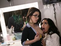 Naomi Woods And Serena Blair Enjoying Each Other's Company