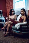 Kira Noir And Jane Wilde Licking Passionately On The Sofa