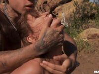 Three Mischievous Bitches Pleasuring Black Man Outdoors photos (Angel Youngs, Jesse Pony, Nikki Sweet )