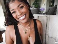 Chubby Ebony Jayla Page Gets Oiled Up And Shagged In Bed