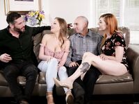 Britney Amber And Lauren Phillips Getting Fucked In The Living Room