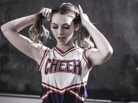 Pigtailed Schoolgirl With Glasses Gets Boned In The Classroom photos (Lily Larimar)