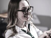Pigtailed Schoolgirl With Glasses Gets Boned In The Classroom photos (Lily Larimar)