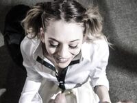 Pigtailed Schoolgirl With Glasses Gets Boned In The Classroom photos (Lily Larimar)