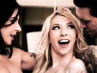 Joanna Angel And Kenzie Reeves Getting Fucked Hard In The Living Room