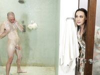 Busty Masseuse Chanel Preston Sits Her Tattooed Pussy Down On Client's Cock