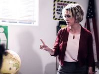 Short-haired Teacher With Glasses Gets Fucked Hard By Her Students photos (Dee Williams)