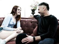 Redhead Cutie With Small Cans Gets Fucked By Older Man photos (Maya Kendrick)