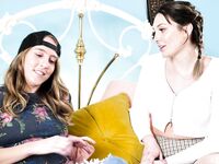 Cadence Lux And Charlotte Sins Playing Lesbian Games In Bed