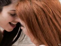 Rebecca Volpetti And Isabella Lui Make Love In The Living Room