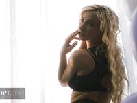 Blonde Bimbo Gets Wrapped In Plastic And Fucked Hard photos (Kenzie Reeves)