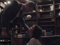 Ivy Lebelle Gives Head And Gets Sodomized In The Library