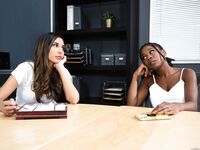 Hazel Grace And Gianna Dior Pleasuring Each Other On The Table