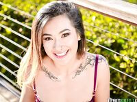 Smiley Asian Babe Aubree Ice Gets Pleasantly Fucked In Bed