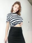 Cute babe teases with her big tits in sexy outfits in a hot compilation