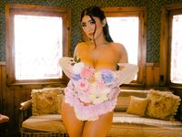 Curvy babe Violet Myers strips and shows off her monster tits and booty